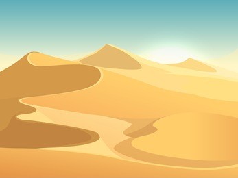 desert dunes vector egyptian landscape background. sand in nature illustration