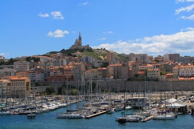 old port of marseille, capital of the bouches du rhone department and provence alpes cote d'azur region