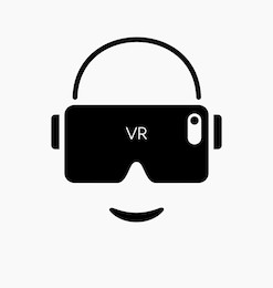 vr glasses for smartphone vector illustration. virtual reality box for smartphone. 