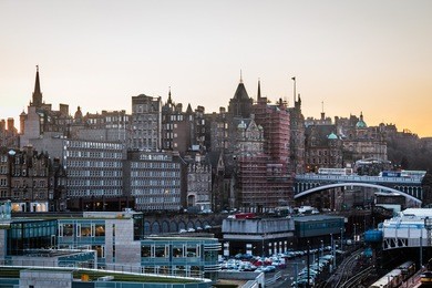 photo of aerial view of edinburgh, scotland