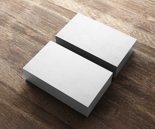 3d rendering of business card