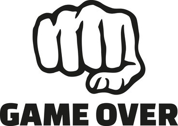 fist front with game over