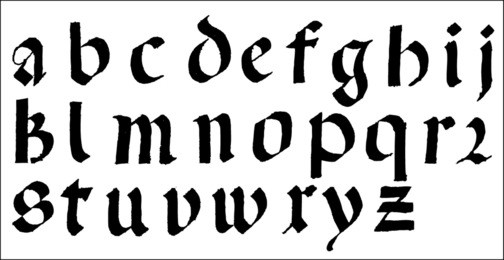 gothic font 1