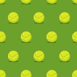 tennis ball seamless pattern. sports accessory ornament. texture for athletic game with ball
