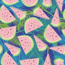 watermelon - vector illustration