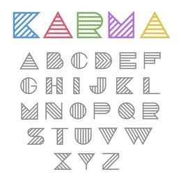 creative design fashion font vector abstract. linear style type lettering typography concept. use as logo.