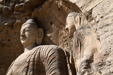 buddha stone carving of yungang grottoes