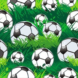 football ball seamless pattern