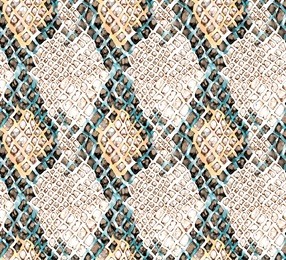seamless snake print pattern, digital painting.