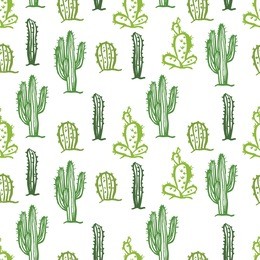 cactus seamless color background