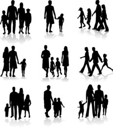 family silhouettes