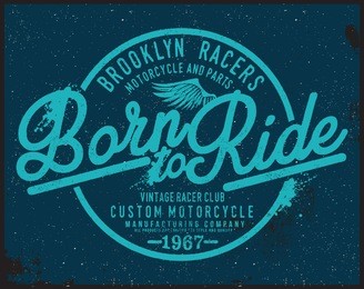 motorcycle t-shirt graphic