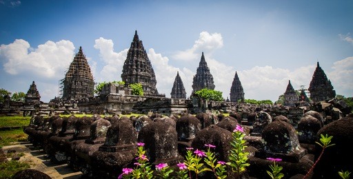 prambanan temple in yogyakarta,indonesia.