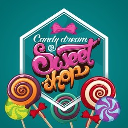 sweet shop candy poster