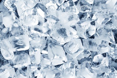 background in the form of ice cubes