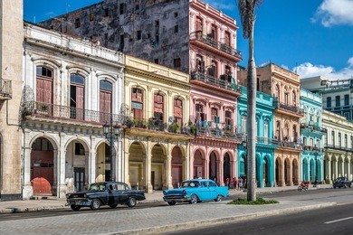 old havana downtown street - havana, cuba
