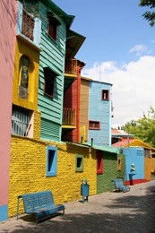 walking the streets of la boca in buenos aires, argentina