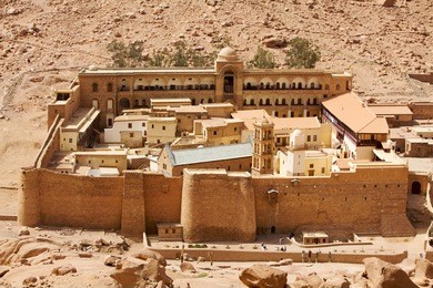 st. catherine's monastery, sinai, egypt