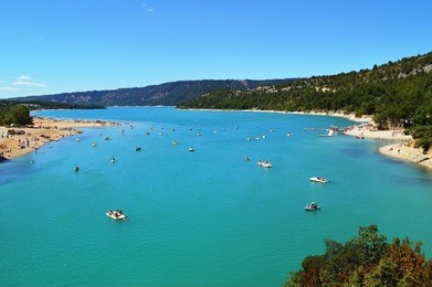 lac de sainte-croix, lake of sainte-croix, gorges du verdon, provence, france