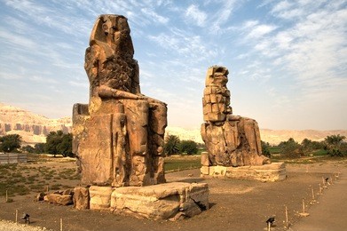 colossi of memnon, egypt