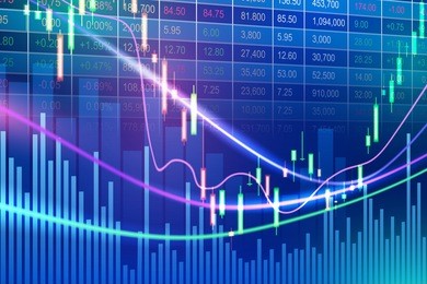 stock exchange concept, vector background