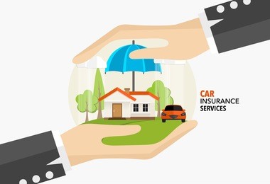 home insurance business service. vector illustration concept of insurance.