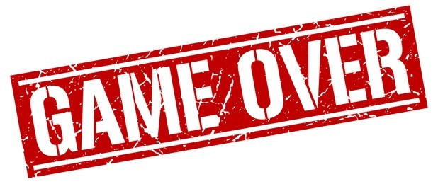 game over. grunge vintage game over square stamp. game over stamp.