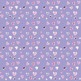 seamless vector pattern. simple abstract design. little cute hearts in beautiful colors. perfect for cotton, textile, texture, fabric, paper print