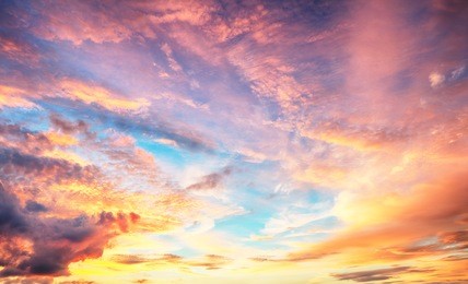 color sky only sunset sunrise 