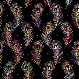peacock feathers, seamless pattern for your design