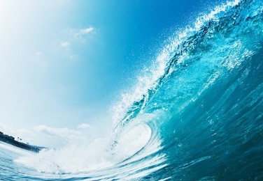 blue ocean wave