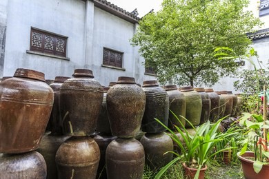 china's famous jiangnan water village, nanxun town.