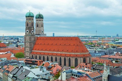 the frauenkirche (cathedral of our dear lady), church in the bavarian, munich
