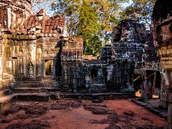 siem reap - angkor - banteay kdei complex â?? temple - interior courtyard