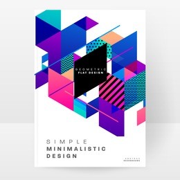 geometric background template for covers, flyers, banners, posters and placards, may be used for presentations and book covers, eps10 vector illustration