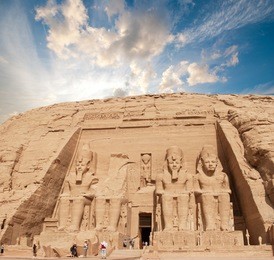 the temple of abu simbel in egypt