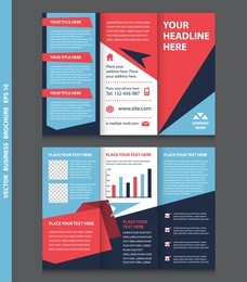 abstract business brochure template, vector design. eps 10