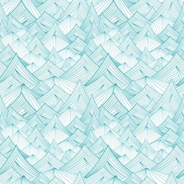 blue and white vector seamless pattern of mountain
