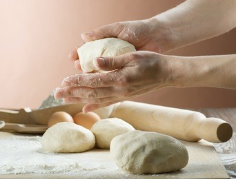 kneading the dough
