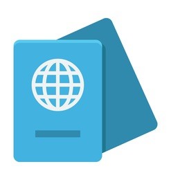 passport vector icon