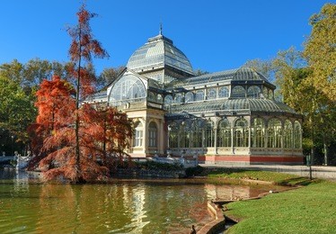crystal palace of el retiro park,madrid,spain