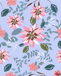 seamless flowers pattern