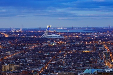 montreal night skyline