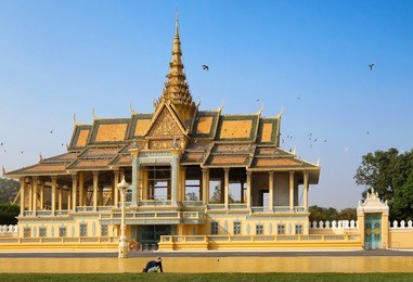cambodia royal palace ceremonial pagoda in phnom penh