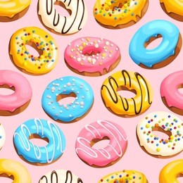 glazed donuts seamless