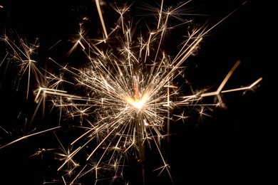 fire spark xmas with black background