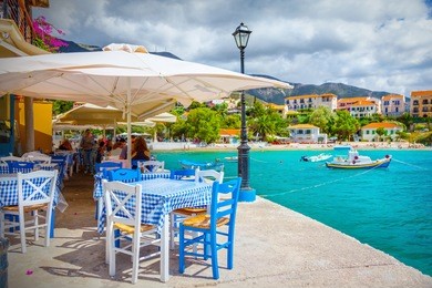 assos village in kefalonia, greece
