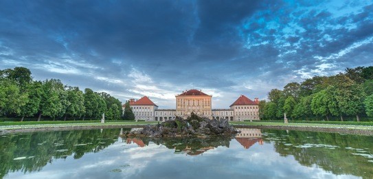 munich nymphenburg palace in munchen, bavaria,germany.