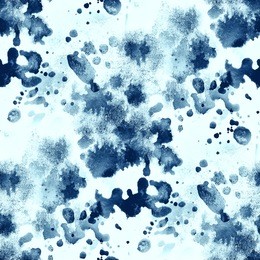 paint blue water sea abstract waves watercolor seamless texture hand painted background