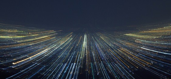 abstract light city speed motion